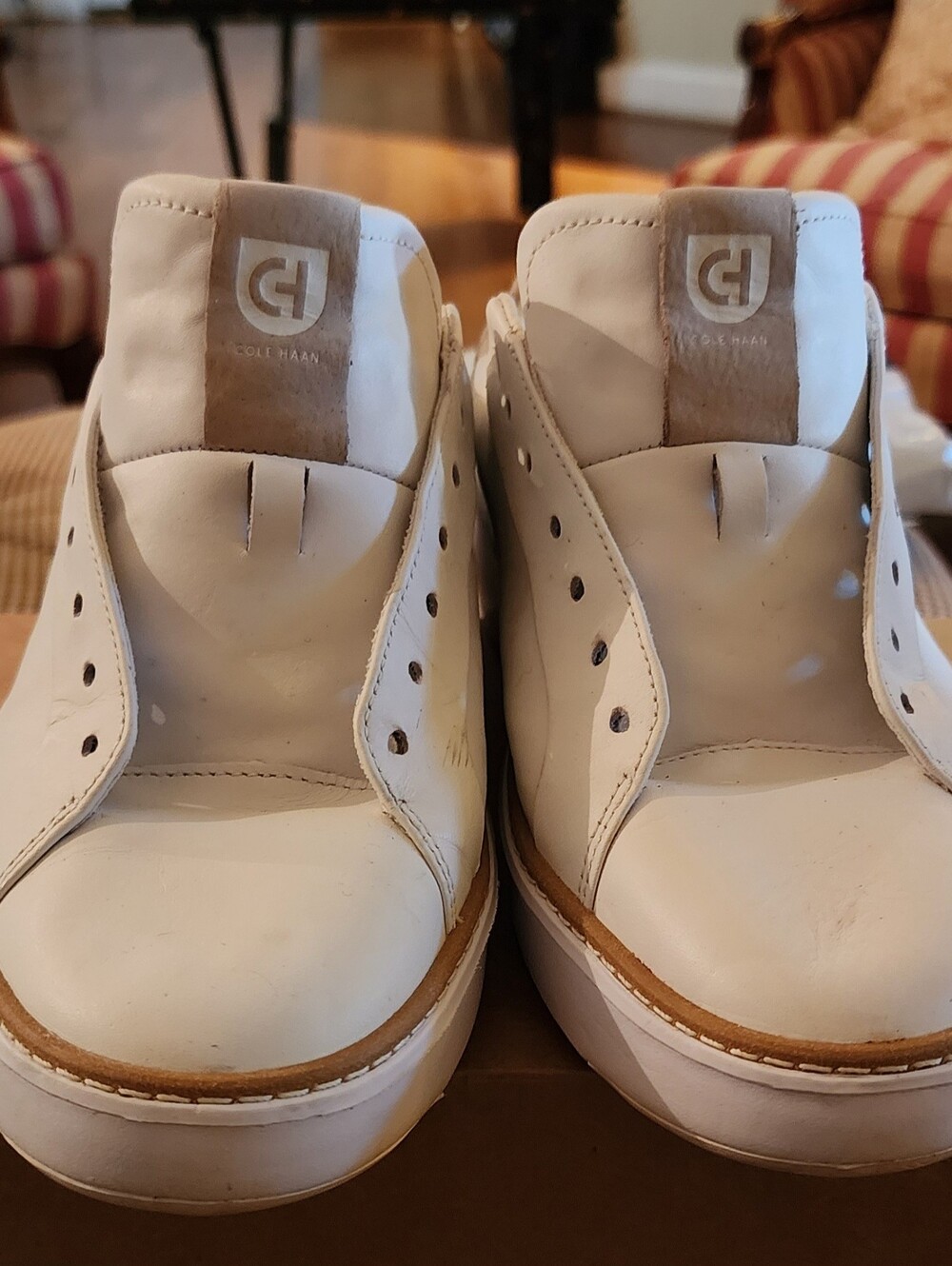 Cole Haan Grand Series White Leather Sneakers